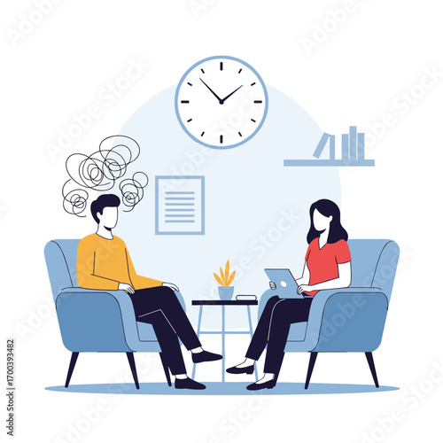 Mental health counseling session with a professional therapist