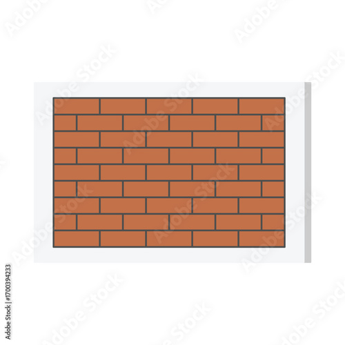 red brick wall illustration