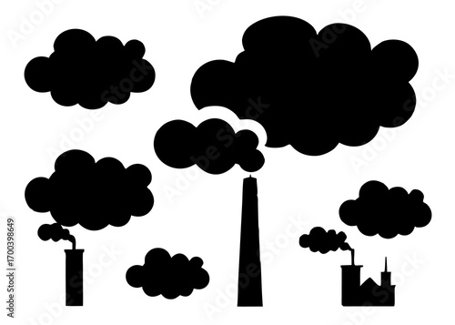 Air Pollution Vector Illustration