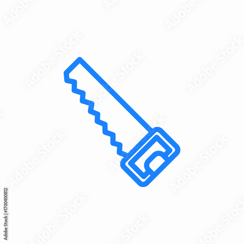 saw tool icon sign vector
