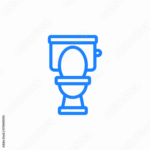 toilet bowl icon sign vector