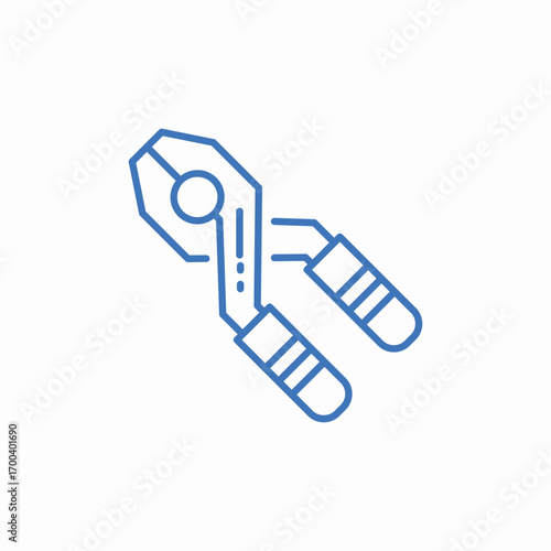 wire stripper icon sign vector