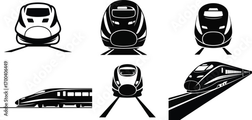 High-Speed Train and Maglev Set