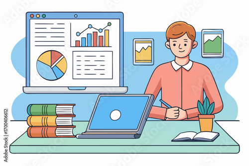 Analyst Vector Illustration Business Insights