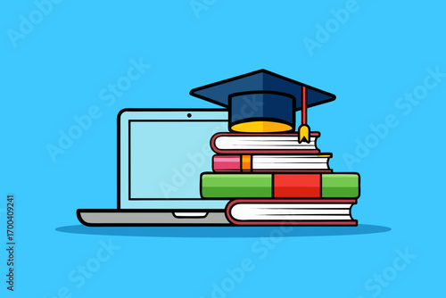 Digital Education Vector Concept Art