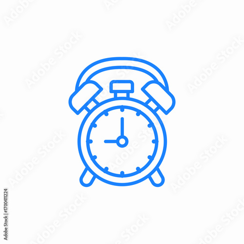 alarm clock icon sign vector