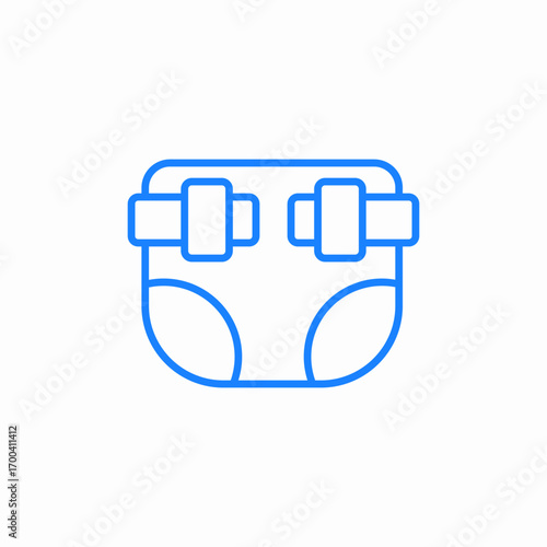 baby diaper icon sign vector