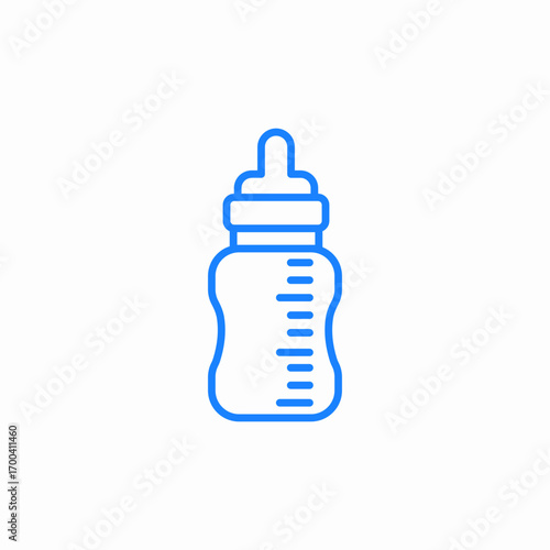 baby feeding bottle icon sign vector
