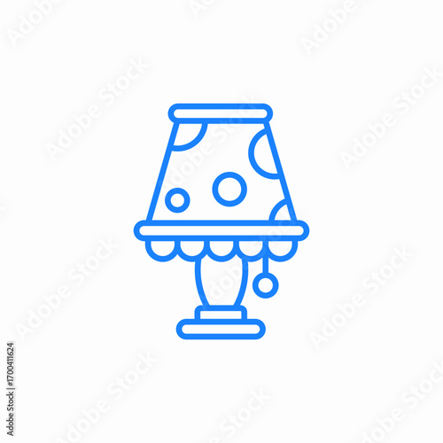 baby night light or table lamp icon sign vector