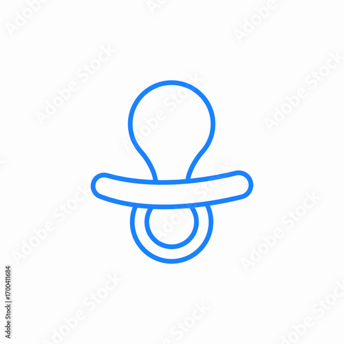 baby pacifier icon sign vector