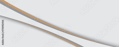 Curled corner with shadow on white background realistic vector illustration.
