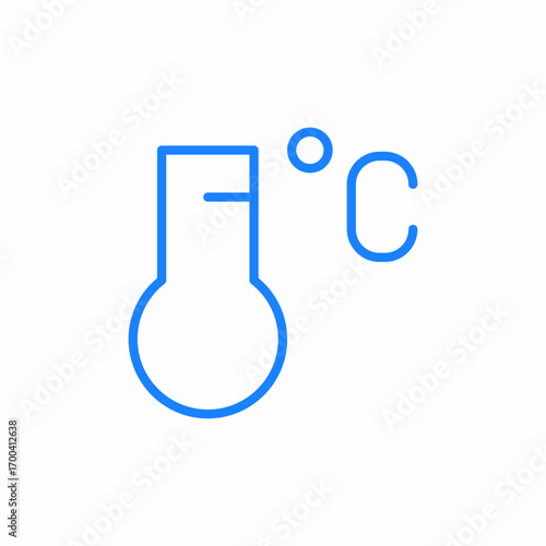 temperature celsius icon sign vector