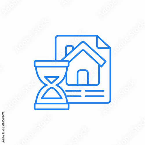 time document icon sign vector