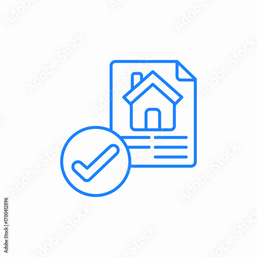 verified property icon sign vector
