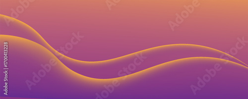 Colorful abstract background with gradient smooth wave lines. Modern vector design