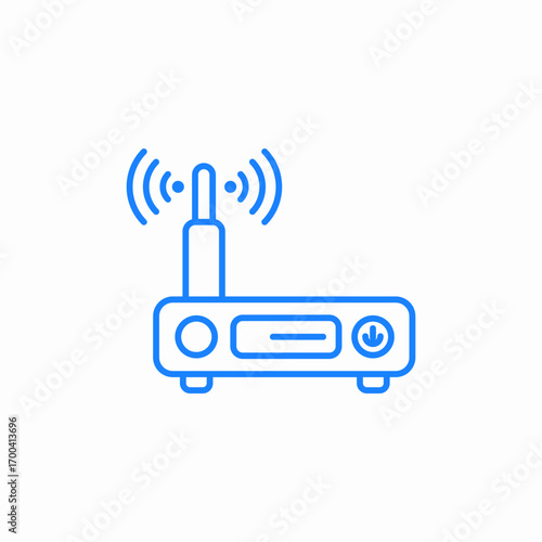 wireless router icon sign vector