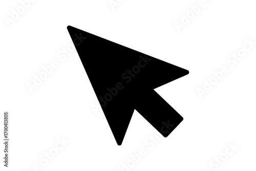 A black computer mouse cursor arrow isolated on transparent background Free Download A black computer mouse cursor arrow isolated on transparent background - GFXLoad