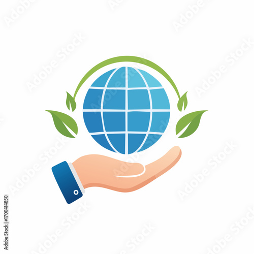 Symbolic depiction of global environmental stewardship, conservation, and protection