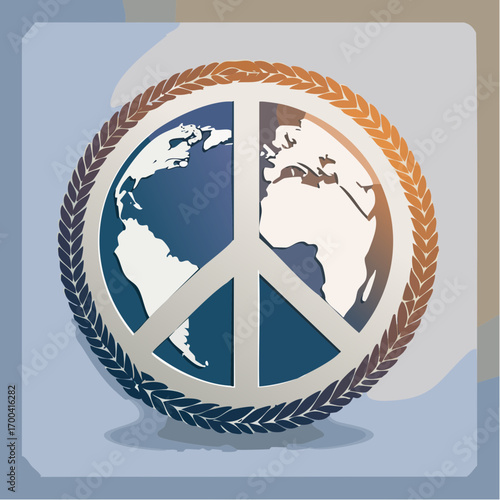 Symbolic representation of global peace, harmony, and unity across the planet