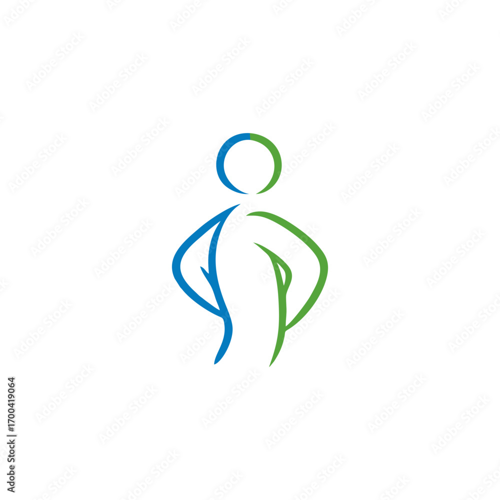 Obraz premium vector illustration of a man icon