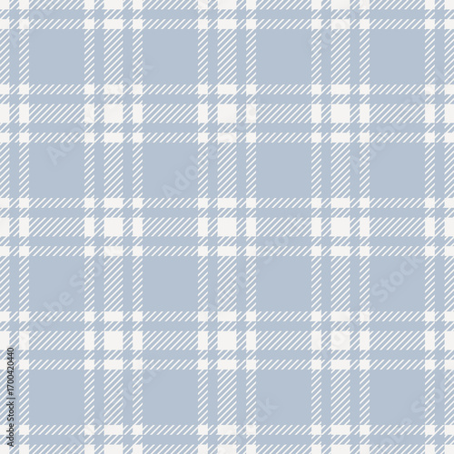 Tartan Plaid Pattern Seamless. Traditional Scottish Checkered Background. Blue classic pastel colors Fashion Textile Design.