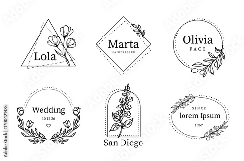 Floral Rose Logo. Elegant, nice and creative flower logo for various design projects. Rose logo can be used as symbols, icons, or others template.