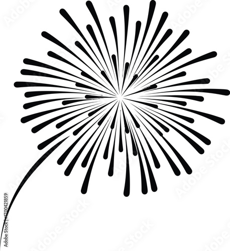 Detailed illustration of a whisk with a black handle and silver wires isolated on white background