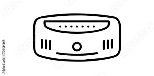 Carbon monoxide detector icon outline

