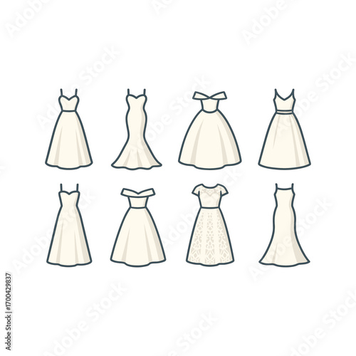 Elegant wedding dress collection for bridal gown inspiration