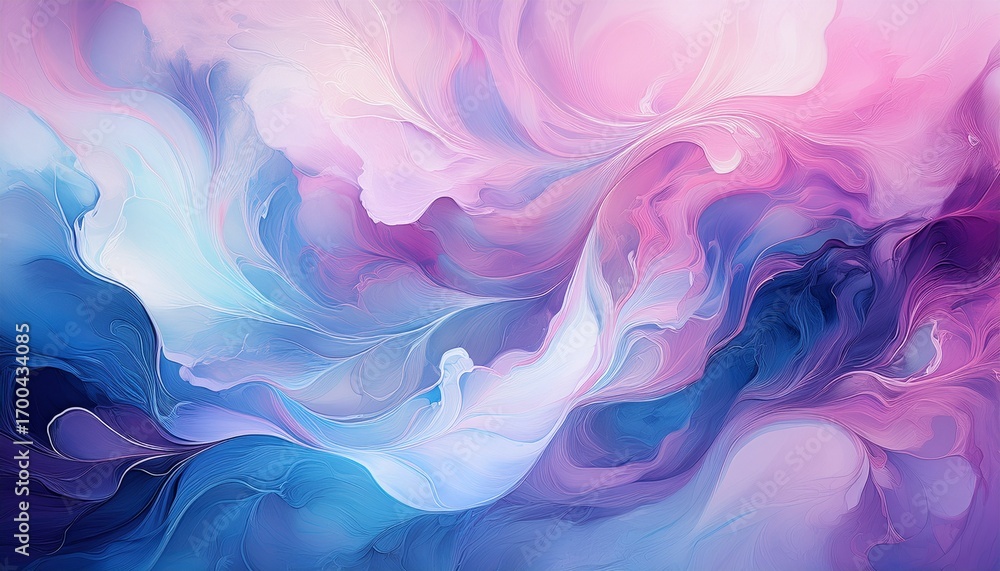 a beautiful abstract background blending pastel colors of blue pink and purple in a dreamy ethereal atmosphere