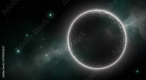 Mysterious Green Light Beam in Cosmic Void