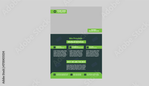 Modern medical flyer design