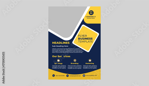 Modern business flyer design