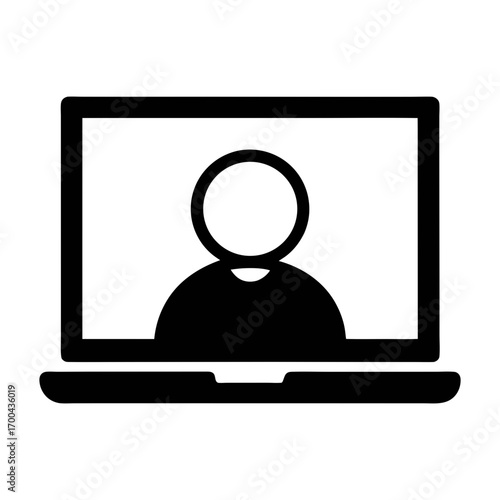Online meeting virtual conference video call laptop communication remote work webinar training session