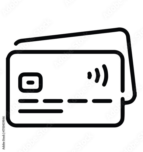 Vector pack of modern credit card icons, perfect for finance, banking, and payment design projects — ideal for digital, web, and app UI elements