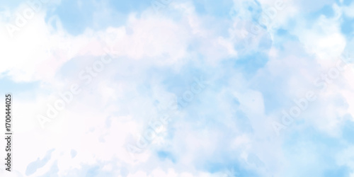 blue sky with white cloud background, Beautiful blue sky and clouds natural background, white fluffy clouds on blue sky in summer Panorama of blue sky and White cloud nature background.
