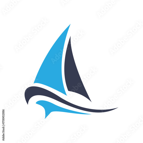 Ship logo icon illustration