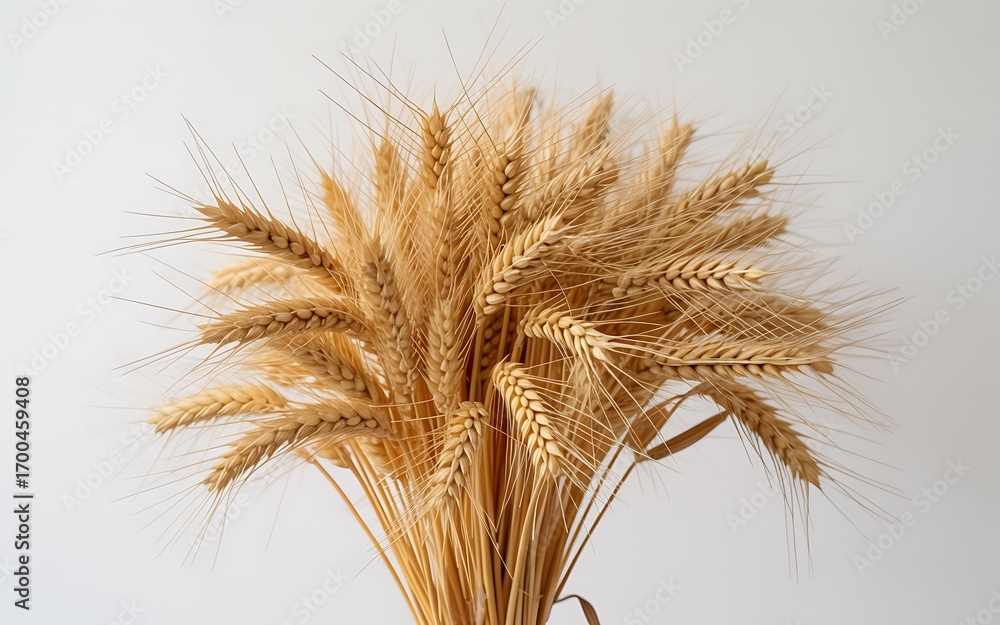 Fototapeta premium Bunch of wheat isolated on white background