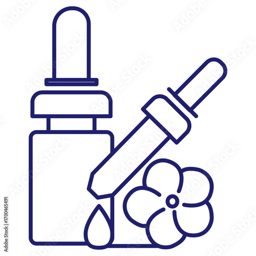Vector graphic. Editable stroke size. Icons in flat, contour, outline, thin and linear design. Spa treatments. Simple isolated icon. Concept illustration. Sign, symbol, element. Eps 10. 