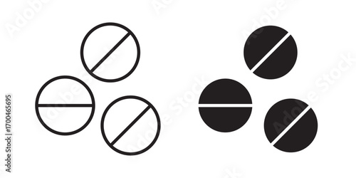 Tablet icon . Set of tablet icon set. Vector illustration with stroke and fill on a white background.