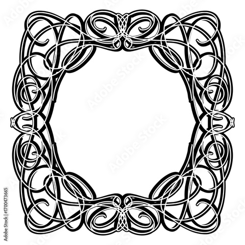 frame with floral ornament