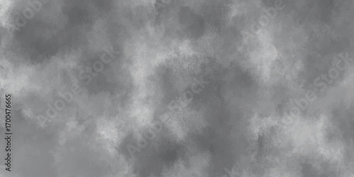 Black and white clouds background. watercolor hand painted design by brush. vintage retro grunge old paper texture.
