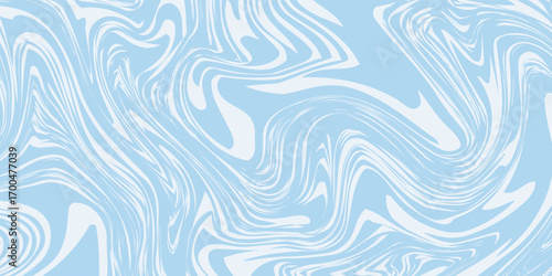 Abstract background seamless pattern with colorful waves. Trendy vector illustration in retro psychedelic style