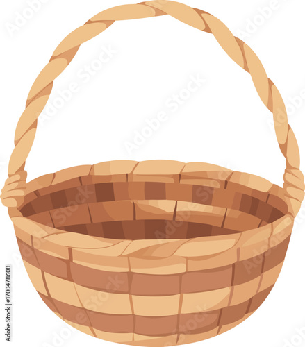 empty wicker basket