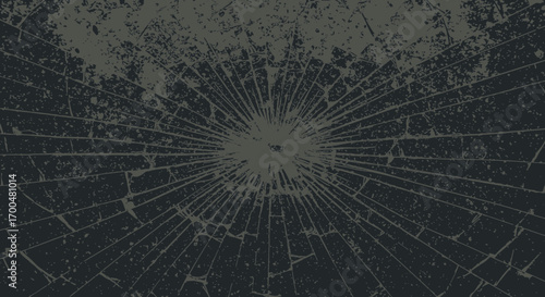 Distressed cracked texture background with radiating lines and grunge effect