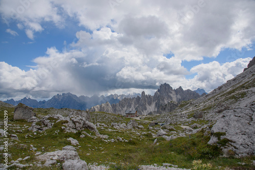 mountains and clouds