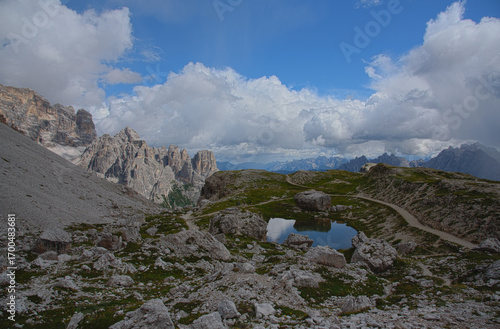 clouds over the mountains