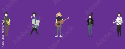 Diverse Group of People with Various Hobbies and Interests