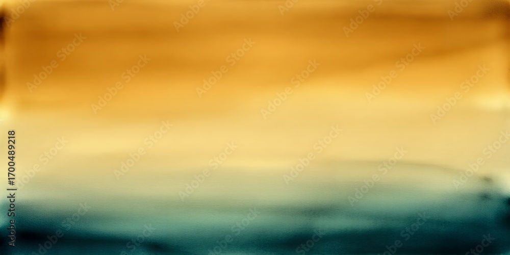 Fototapeta premium Abstract gradient of warm amber tones meeting cool teal and green hues in a soft blend