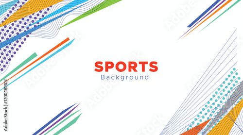 Vector abstract line futuristic background. halftone pattern for sports. sports pattern